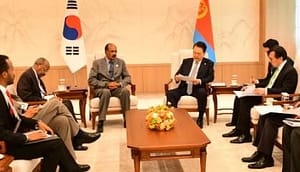 Read more about the article Eritrean President Isaias Afwerki Meets South Korean President
