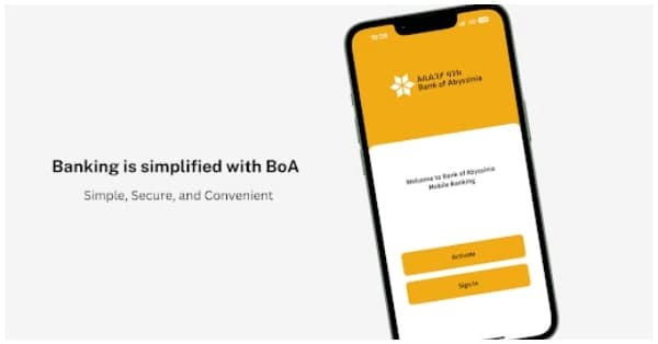 Bank of Abyssinia Mobile Banking Code