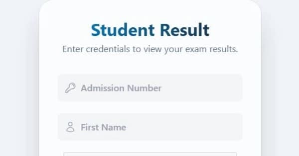 Ethiopian Grade 12 National Exam Result SMS